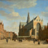 Gerrit Adriaensz. Berckheyde - The Grote Markt in Haarlem with the Grote or St Bavokerk, seen from the West, 1696