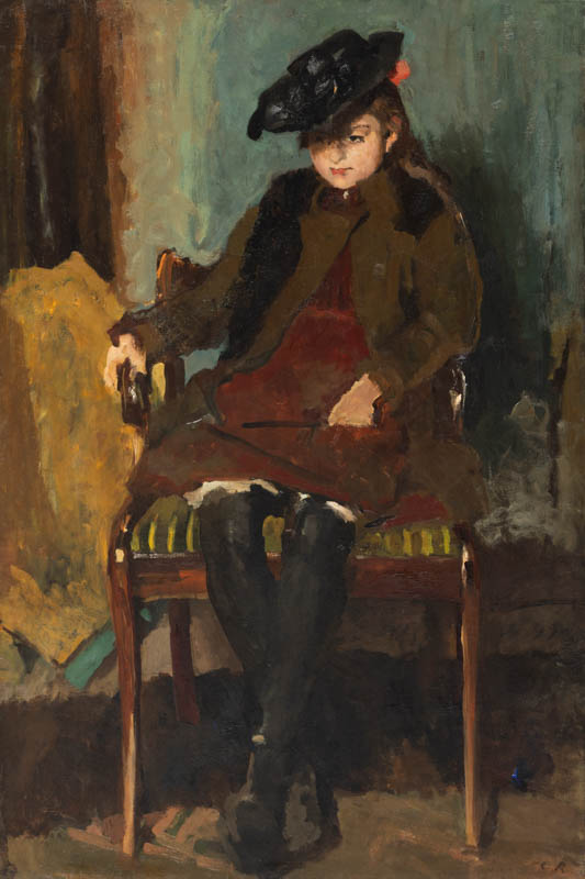 Coba Ritsema - Zittend meisje, ca. 1899-1910