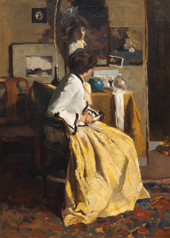 Coba Ritsema - Voor den spiegel, ca. 1902