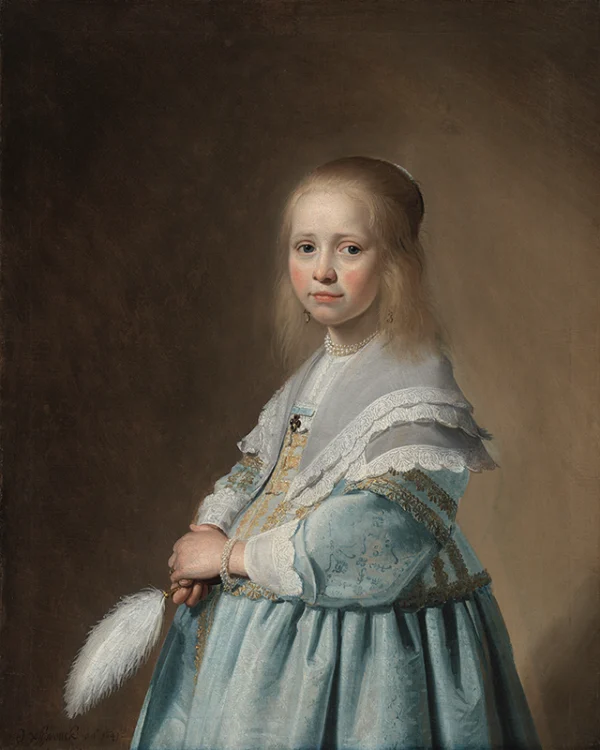 Johannes Verspronck - Portret van een meisje in het blauw, 1641
